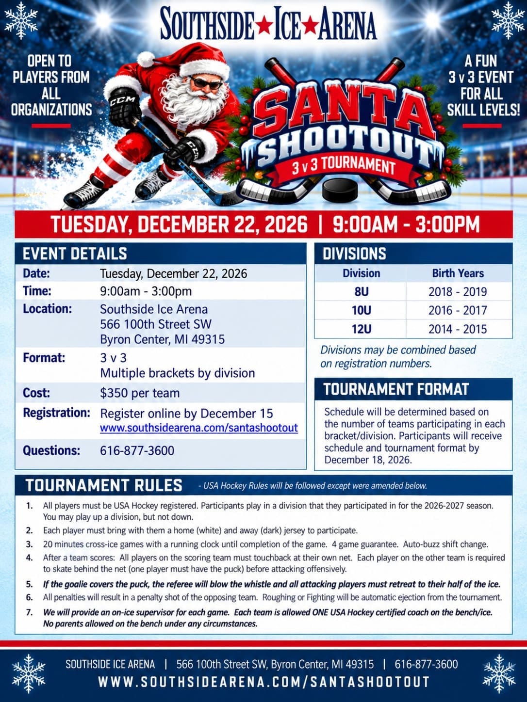 2026 Santa Shootout Rules 9.14